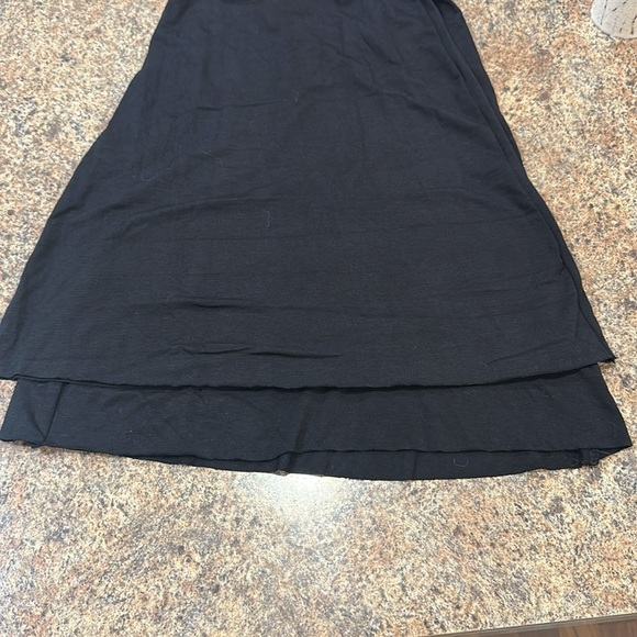 Three Bird Nest Pull On Solid Raw Edge Flare Pants Black Womens Size XL - Picture 9 of 9